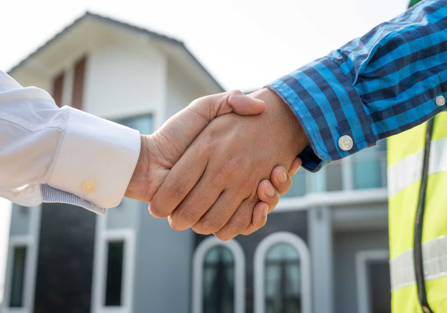 Shake hands with seller